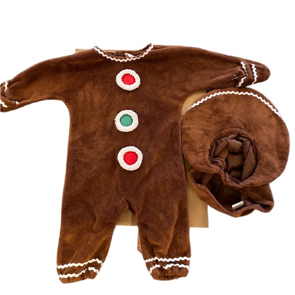 Red Envelope Costumes Vintage Baby Unisex Gingerbread Man Costume